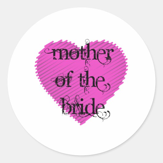 Sticker Rond Mère de la mariée (Devant)