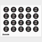 Sticker Rond Mère de la mariée (Feuille)