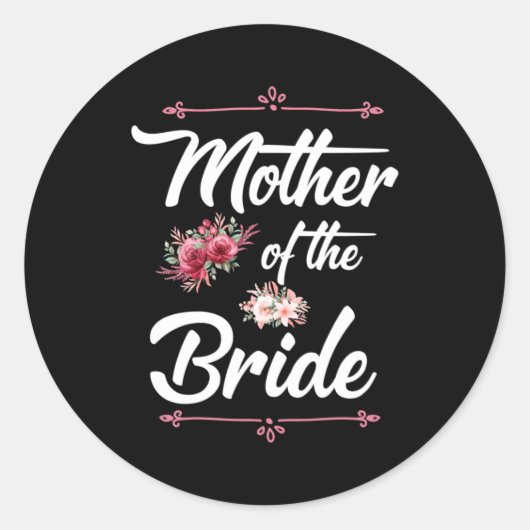 Sticker Rond Mère de la mariée (Devant)