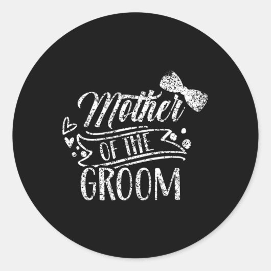 Sticker Rond Mère De La Salle Bachelor Soirée De Mariage (Devant)