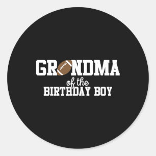 Sticker Rond Mère de l'enfant fêté passionné de football Premiè