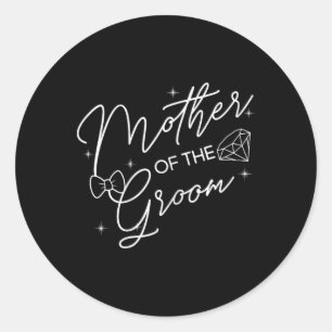 Sticker Rond Mère Des Fleurs Groom Fête De Mariage De Famille