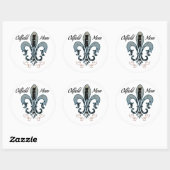 Sticker Rond mère d'huile (Feuille)