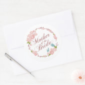 Sticker Rond Mère du Mariage de mariée | Sceau à coller (Enveloppe)