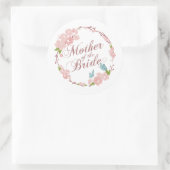 Sticker Rond Mère du Mariage de mariée | Sceau à coller (Sac)