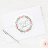 Sticker Rond Mère du Mariage de mariée | Sceau à coller (Enveloppe)