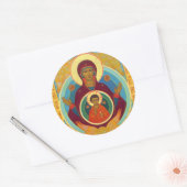 Sticker Rond Mère du signe (Enveloppe)