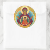 Sticker Rond Mère du signe (Sac)