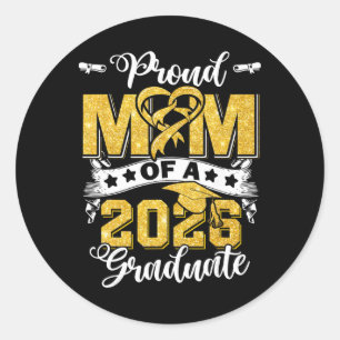 Sticker Rond Mère fière d'un étudiant de la promotion 2026 Seni