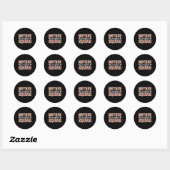 Sticker Rond Mère Fille Squad Maman Matatching Mère Fille (Feuille)