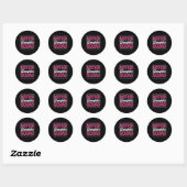 Sticker Rond Mère Fille Squad Maman Matatching Mère Fille (Feuille)