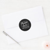 Sticker Rond Mère Mariage Mariale Mère De La Pièce (Enveloppe)