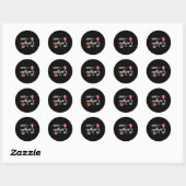 Sticker Rond Mère Mère Mère Fête des Mères Mère Mère Mère Drôle (Feuille)
