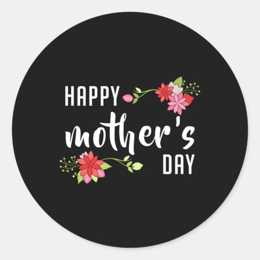 Sticker Rond Mère Mère Mère Fête des Mères Mère Mère Mère Drôle (Devant)