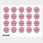 Sticker Rond 'Mère Ours' (Feuille)