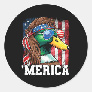 Sticker Rond Merica États-Unis Drapeau américain Patriotique 4