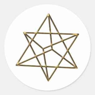 Sticker Rond Merkaba