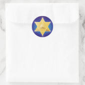 Sticker Rond Merkaba avec Fleur de vie (Sac)