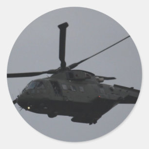 Sticker Rond Merlin Helicopter de RAF Benson, Royaume-Uni