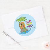 Sticker Rond Mermaid Cute Kids Girls (Enveloppe)