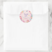 Sticker Rond Mermaid Dive en cinq fêtes d'anniversaire (Sac)