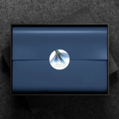 Sticker Rond Mermaid Glam Tail | Dusty Ice Blue Luster Custom