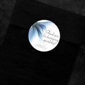 Sticker Rond Mermaid Glam Tail | Dusty Ice Blue Sheen Merci