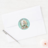 Sticker Rond Mermaid Merci (Enveloppe)