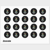 Sticker Rond Mermaid Sea Mermaids Girl Funny Birthday (Feuille)