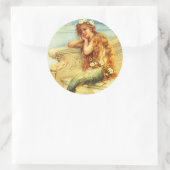 Sticker Rond Mermaid Vintage (Sac)