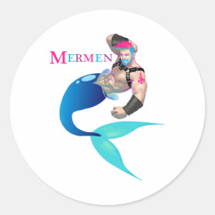 Sticker Rond Merman Gay Cruise S Pour Hommes Plages Bateaux Et