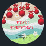 STICKER ROND MERRY CHRISTMAS ÉLÉGANT CHIC RETOUR ADRESSE FANCY<br><div class="desc">"Ajoutez une touche de gaieté à vos vacances avec notre délicieuse collection d'autocollants Joyeux et Bons Noël! Pleines de couleurs vives, de motifs scintillants et de charme festif, ces autocollants sont parfaits pour la décoration de cartes, cadeaux et décorations. Apportez de la joie et de la chaleur à vos célébrations...</div>