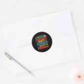Sticker Rond Merry Christmas Happy Hanukkah Kwanzaa Quote  (Enveloppe)