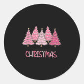 Sticker Rond Merry Christmas Nk Christmas Tree Nk Christmas Cos (Devant)