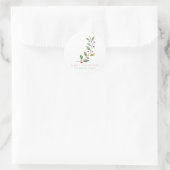 Sticker Rond Merry Christmas simple minimal (Sac)