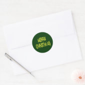 Sticker Rond Merry Christmas Starry (Enveloppe)