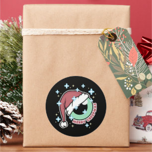 Sticker Rond Merry Creepmas