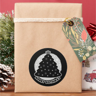 Sticker Rond Merry Gothmas