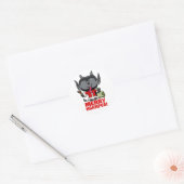 STICKER ROND MERRY KRAMPUS (Enveloppe)