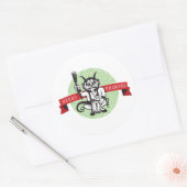 Sticker Rond Merry Krampus (Enveloppe)