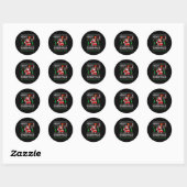 Sticker Rond Merry Swishmas Basketball Ugly Christmas Santa Men (Feuille)
