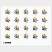 Sticker Rond Merveilleusement fait (Feuille)