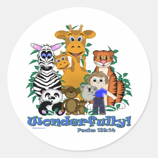Sticker Rond Merveilleusement fait (Devant)