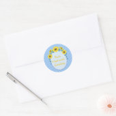 Sticker Rond Merveilleux Rosh Hashanah Sunflower Salutation (Enveloppe)