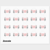Sticker Rond Mes armes à main (Feuille)