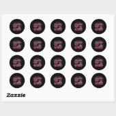 Sticker Rond Mes cicatrices racontent une histoire de comment j (Feuille)