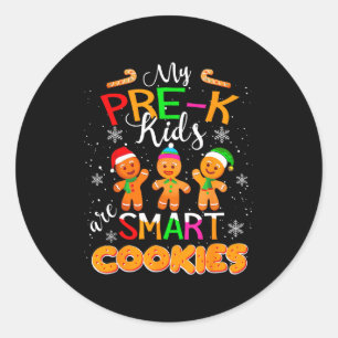 Sticker Rond Mes enfants de pré-maternelle sont de intelligents