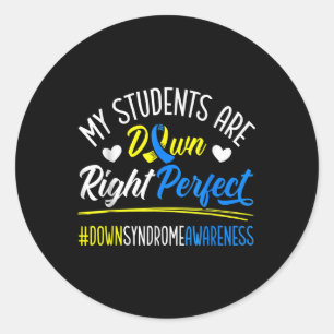 Sticker Rond Mes Étudiants Sont À Droite Parfait Syndrome A