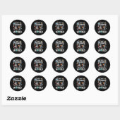 Sticker Rond Mes étudiants sont dans cet univers spatial (Feuille)