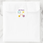 Sticker Rond Mes humeurs (Sac)